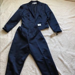 Midnight blue two piece suit